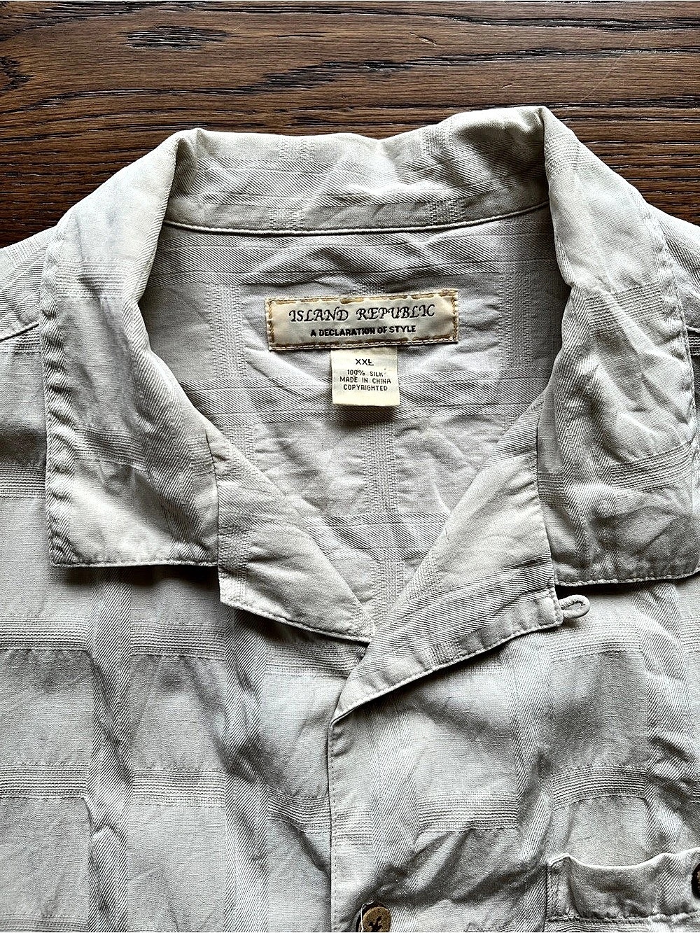 Vintage Island Republic Camp Collar Button Down Shirt XXL - Picture 3 of 3